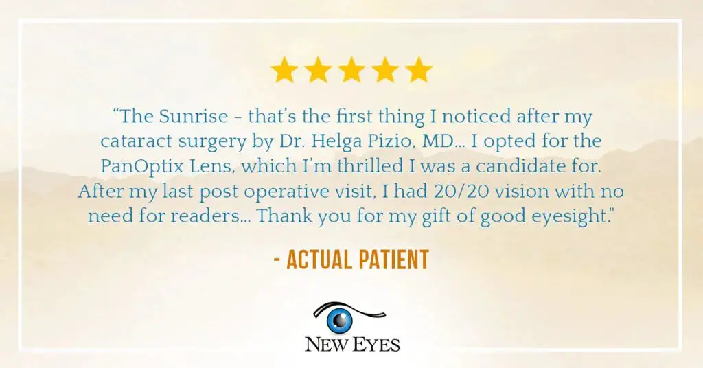 cataract surgery doesn't guarantee perfect 20/20 vision