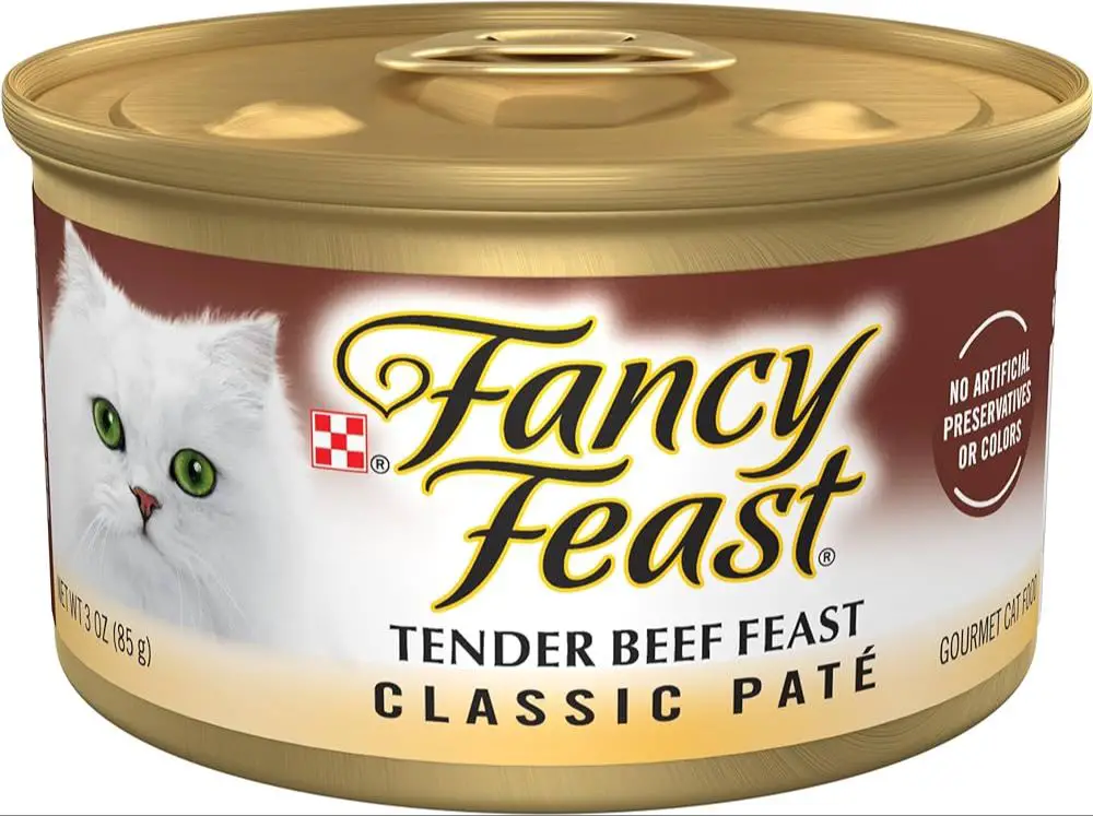 cans of cat and dog food with differing meat ingredients