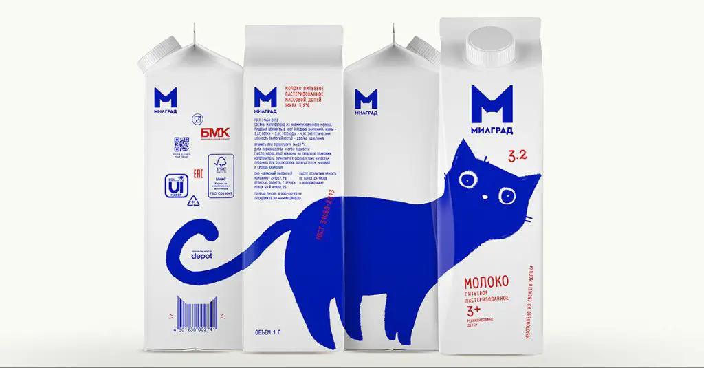 image of different brands of cat milk