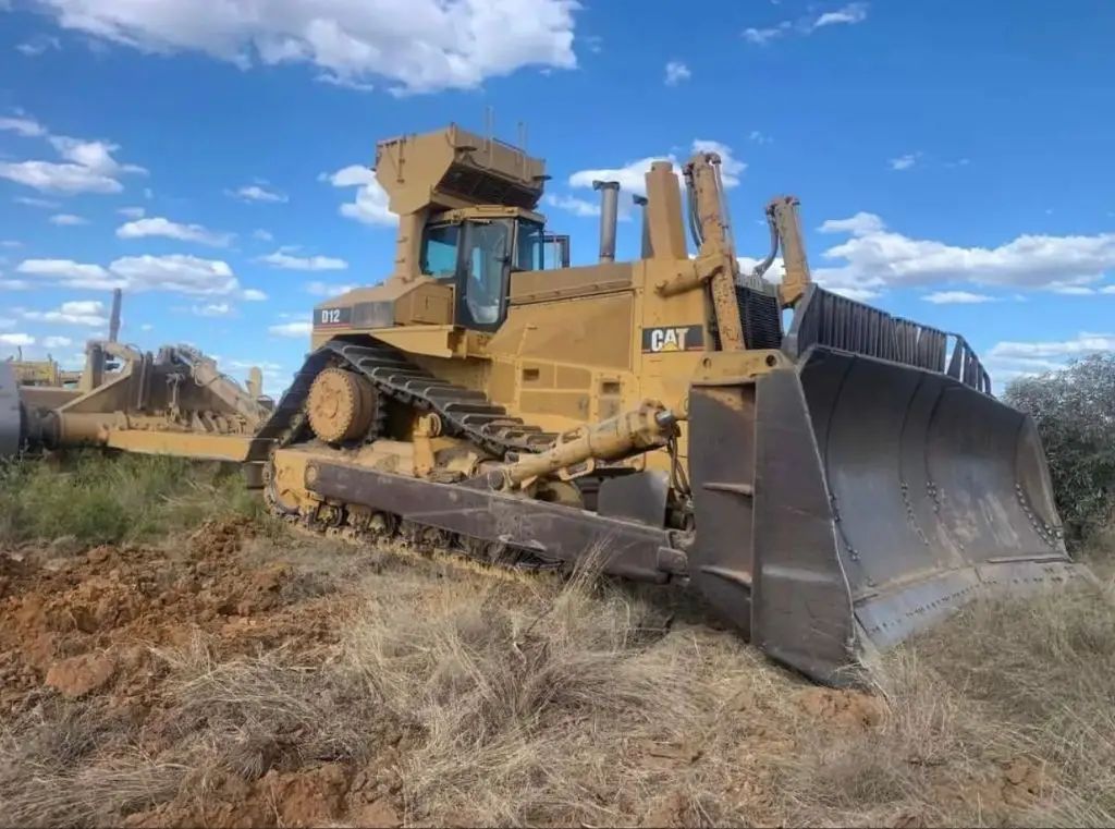 photo of a caterpillar d12 bulldozer